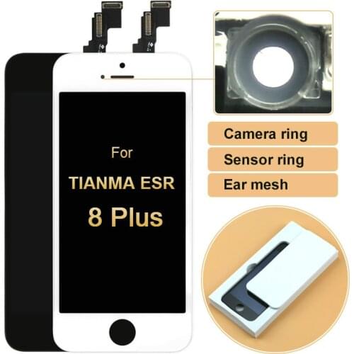 3pcs For iphone 8 plus LCD High Quality For Tianma Display with Touch Screen Digitizer Assembly Replacement with camera holder
