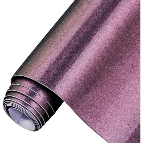 Gloss Glitter Chameleon Purple with Gold Car Sticker Sheet Motorbike Films Vinyl Wrap Sticker Decals Air Release Film