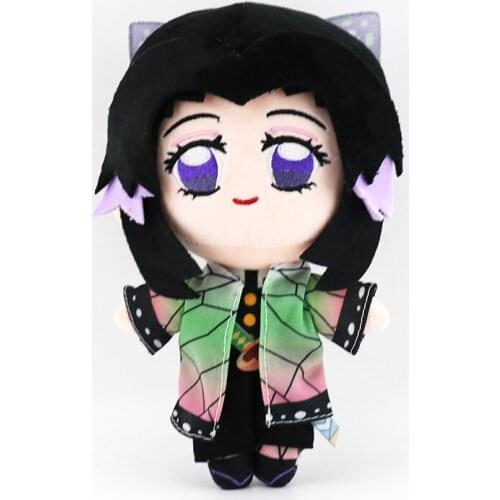 Anime Demon Slayer Kochou Shinobu Doll Figure Toys Cosplay Kawaii Cartoon Accessories Props Gift