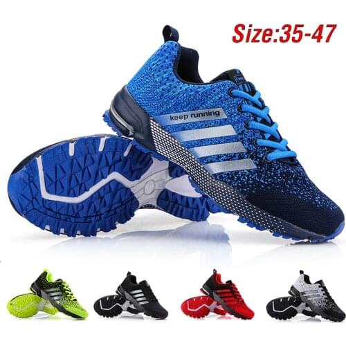 Mens Running Shoes Big Size 47 Breathable Man Sports Sneakers Lace Up Casual Walking Shoes Comfort Athletic Training Footwear