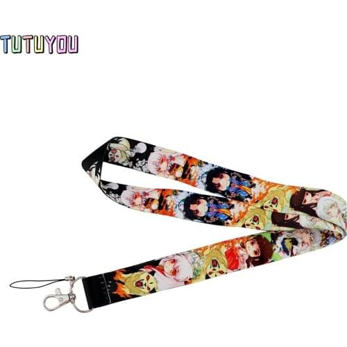 PC3198 Cartoon Icons Style Anime Lovers Key Chain Lanyard Neck Strap For USB Badge Holder DIY Hang Rope Child Fans Kids Gifts