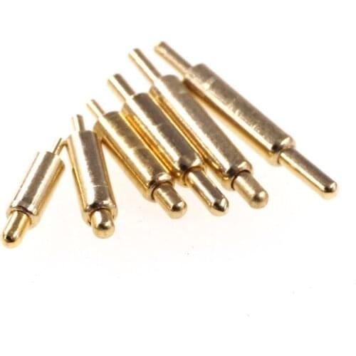 10Pcs Spring-Loaded Pogo Pin Connector Through Hole PCB Height 5 5.5 6 7 8 9 10 11 12 14 15 16 18 20 MM Barrel 1.5MM Diameter