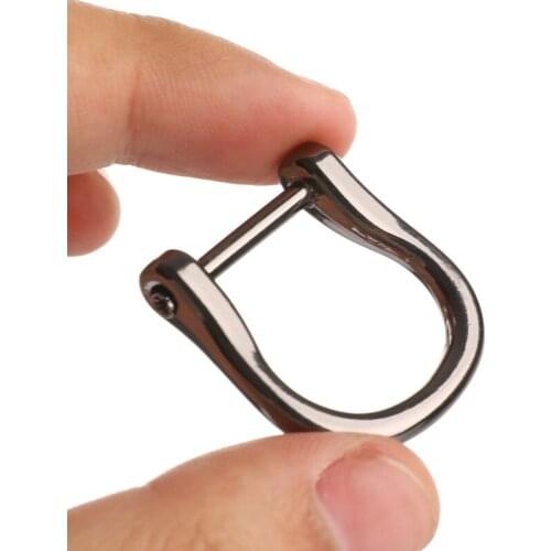 Detachable Removable Open Screw D Ring Buckle Shackle Clasp Leather Craft Bag