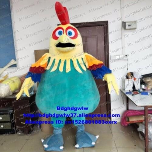Blue Yellow Chicken Chook Cock Rooster Hen Chick Mascot Costume Cartoon Character Gifts And Souvenirs Restaurant Inn zx2011