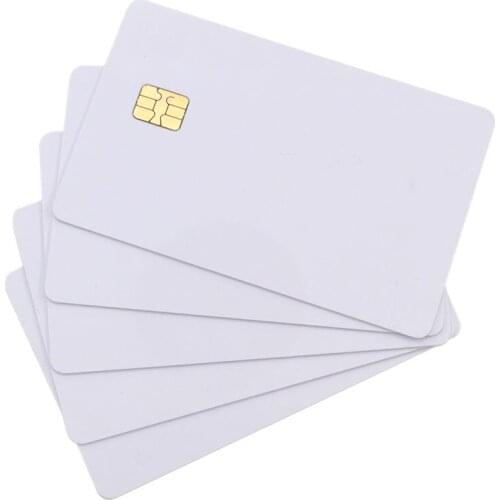 SLE 4442 Chip Smart IC Card ISO7816 RFID Contact 256x 8-bits PVC IC Card White