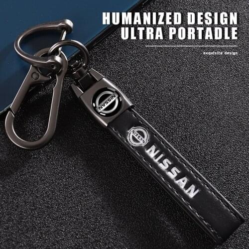 Car Styling Keychain Key Ring Pendant Accessories With Auto LOGO For Nissan Qashqai Juke 350z Navara Micra Patrol GTR Pathfinder