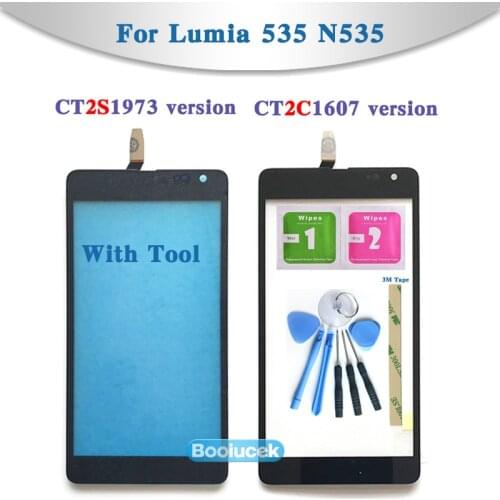High Quality 5.0" For Nokia Microsoft Lumia 535 N535 CT2S1973 CT2C1607 Touch Screen Digitizer Sensor Outer Glass Lens Panel