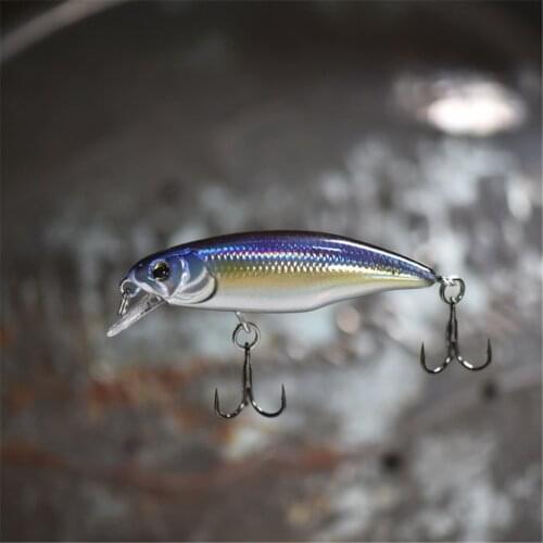 1PCS Slow Sinking Minnow Fishing Lure 5.2cm 4.5g Plastic Hard Bait Jerkbait Perch Pesca Wobbler Fishing Tackle Crankbait