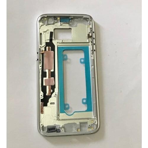 10pcs For Samsung Galaxy S7 G930F S7 edge G935F Middle Plate Frame Housing Bezel Chassis with small parts