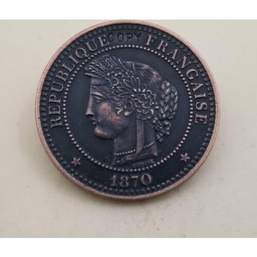 1870 France 10 Centimes copy coins commemorative coins-replica coins