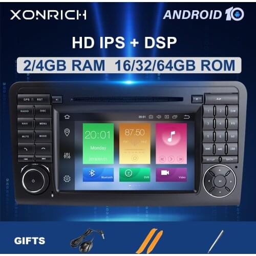 2 din Android 10 Car DVD Player GPS FOR BENZ ML 320/ML 350/W164(2005-2012)GL Radio Multimedia Navigation head unit IPS DSP 64GB
