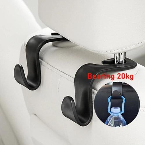 2Pcs Car Seat Back Hooks Universal Portable Car Accessories Interior Hanger Holder Storage for Car Bag Purse Cloth Decoration
