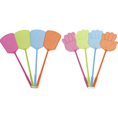 4PC Household Fly Swatter Palm Shaped Flyswatter Plastic Fly Swatters Mosquito Pest Control Insect Pest Control Tools