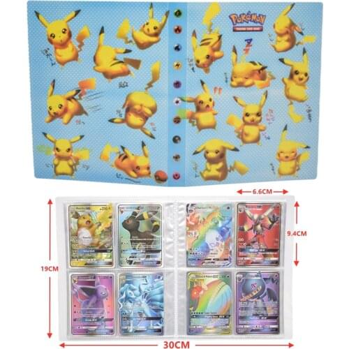 NEW 27styles 240 Pcs Characters Card Collection Notebook Game Card Playing Album Pokemones Cards Holder Novelty Gift for Kids