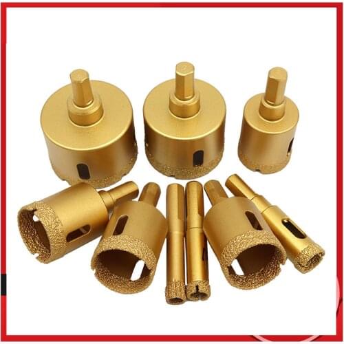 1Pcs diamond brazing bit drill bit resistant marble tile material Ceramic tile Used in granite, marble, stone, shell,rock