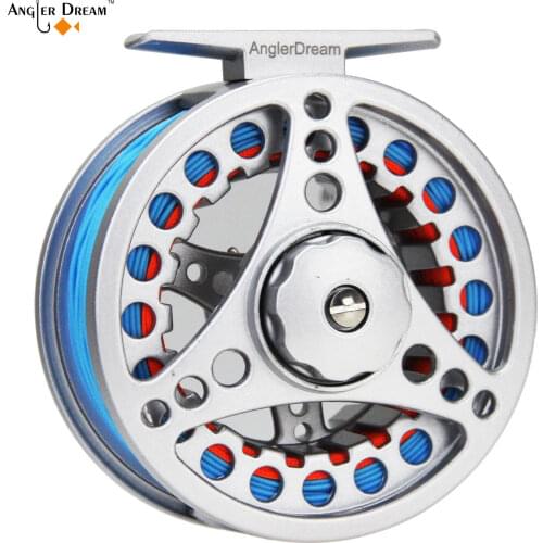 AnglerDream 1/2 3/4 5/6 7/8 WT Fly Reel Combo Large Arbor Fly Fishing Reel Weight Forward Floating Fly Fishing Line