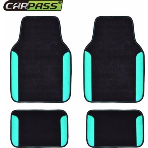 Car-pass Car Feet Mat Floor Mats Fit Universal Car Driver & Passenger Seat Ridged Waterproof Anti Slip Leather Floor Car Mats