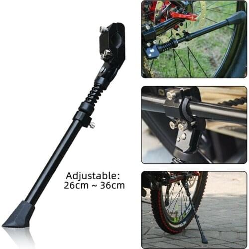 Bicycle Side Bracket Adjustable MTB Bike Side Kickstand Bike Parking Stand Support Foot Bicycle Brace Cycling Part 26-36inch