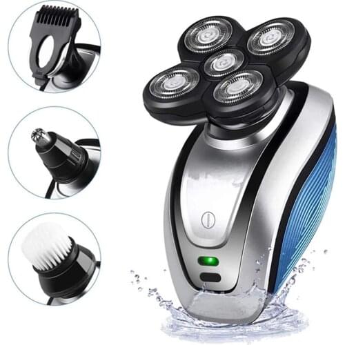 Electric Shaver for Men Beard Hair Trimmer Electric Razor Beard Nose Ear Hair Cutting Machine LCD Display Shaver