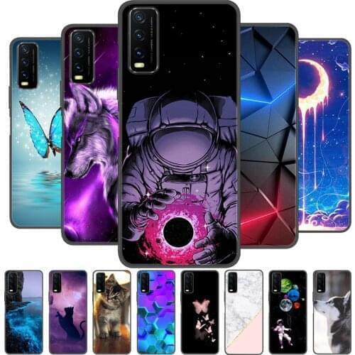 For Vivo Y20 Case Silicone Soft TPU Phone Cover For Vivo Y20 VivoY20 Case Cartoon Case Protective Bumper For Vivo Y20 Y 20 Coque