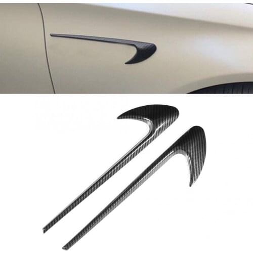 Car Fender Stickers Decoration Carbon Fiber Style Fits for Mercedes Benz CES CLS Class W205 W213 W222 C257 C43 C63 E43 E63