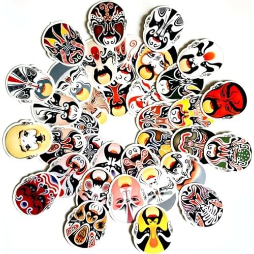 Facial Makeup Graffiti Stickers, Artistic Style, Computer, Mobile Phone and Tablet Decoration Stickers 35 Cool Stickers