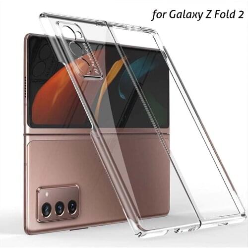 For Samsung Galaxy Z Fold 2 CaseFull Front Back Protective Cover for Galaxy Z Fold2 Cases Shockproof Soft TPU Transparent Case