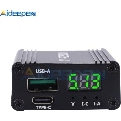 Dual USB Charging Module 20V 5A 100W Voltage Converter Type-C QC2/QC3/FCP/SCP/PPS/LVDC/PE1.1/PE2.1/PD Charging Protocol