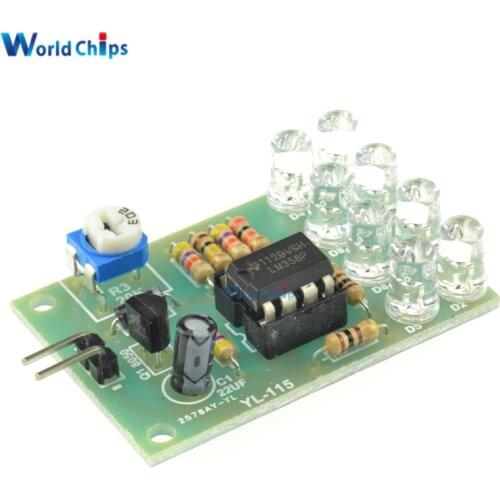 LM358 Breathe Light Lamp Flicker 8pcs 5MM Blue LED Flashing Lamp Parts DIY Electronic Kit Suite Electronic Components Supplies
