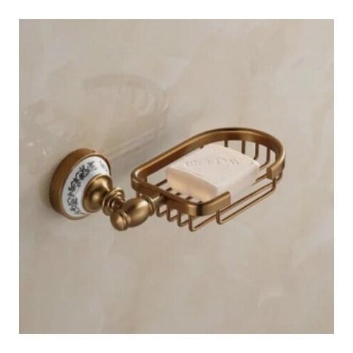 Europe Style Antique porcelain aluminum soap blasket soap dish holder bathroom hardware series