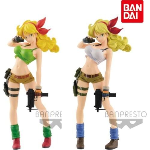 Bandai Dragon Ball Anime Figure Z G&G Flash Charm Blond Lanqi Genuine Model Collection Decoration Children Toy