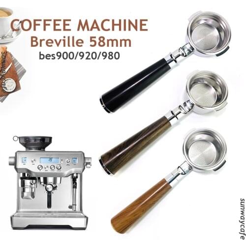 Breville 58mm BES900/920/980 Filter Coffee Bottomless Portafilter Stainless Steel Replacement Filter Basket Cafe Coffee tools