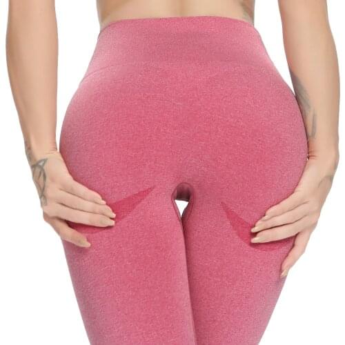 FITTOO Sexy Booty Leggings Women Smile Seamless Fitness Gym Activewear High Waist Push Up Leggings Female Womens Sports Pants