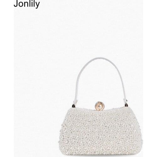 Jonlily Women Luxury Evening Bag Elegant Day Clutch Female Evening Handbag Crossbody Bag Wedding Bride Clutch Daily Purse -KG226