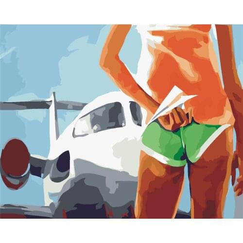 Zing Hello Oil Painting By Number Set On Canvas 40x50cm No Frame Set Acrylic Paint For Adults Picture Drawing Color By Numbers