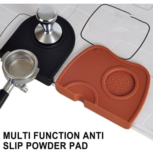 Coffee Tampers Silicone Mat Non-Slippery Barista Coffee Espresso Tampering Latte Tamping Corner Mat Home Coffeeware Accessories
