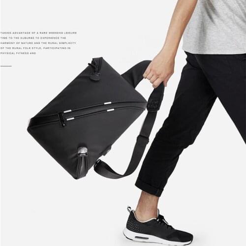 Multi-function Mens Bag New Fashion Waterproof Large-capacity Multipockets Chest Bag Men Sport Casual Crossbody Bag For Men