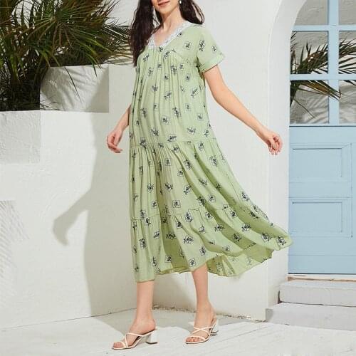 MOMMYGLOW Summer Dresses For Pregnant Women