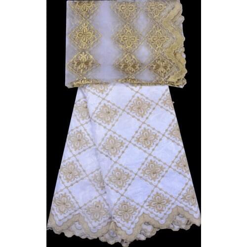 Latest Guinea Brocade Grid cloth Fabric African Garment Wedding Fabric Bazin Riche Getzne Lace Fabric Sewing Fabrics A1304
