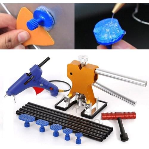 Newest Car Body Paintless Dent Repair Removal Glue Tabs Puller Lifter T-Bar Kit