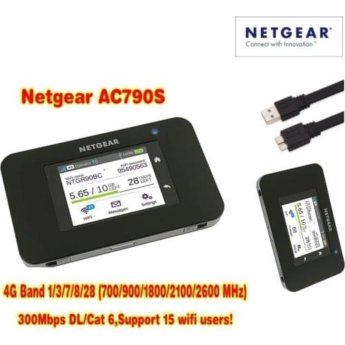 Unlocked Aircard AC790s 4G Mobile Hotspot Sierra Wireless LTE CAT6 300M Portable WiFi Router 4G modem AC790S