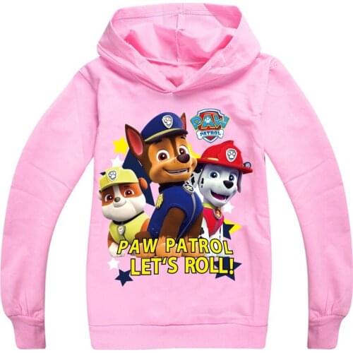 PAW PATROL New Cartoon Children Hoodies Sweatshirt Kids Pullover Tops Boys Girls 3D Printed Clothes Spring Fall