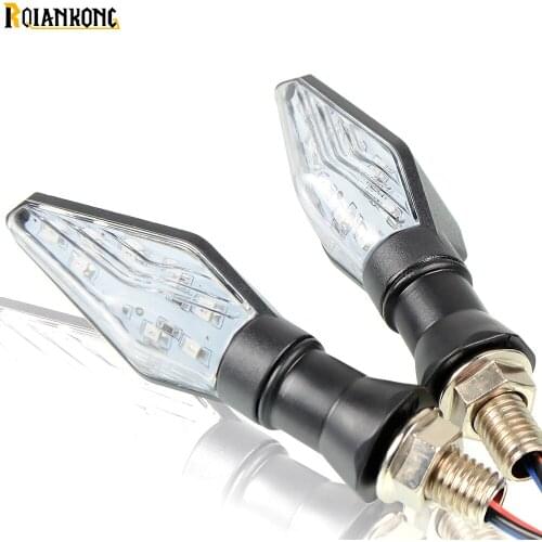 Motorcycle Turn Signal Light Flashing 12 LED lights Amber Lamp Lights For Kawasaki versys 650 2013 2014 2015 2016 VERSYS650