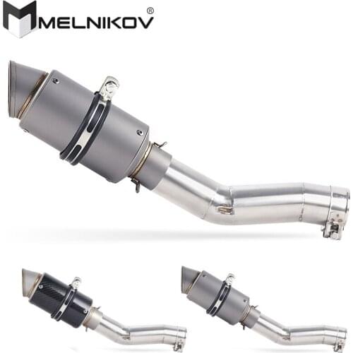 Slip-On For SUZUKI SFV650 Gladius Motorcycle Full Exhaust System Muffler Escape Modified Contact Middle Pipe Tube DB-killer
