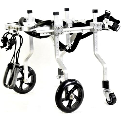 Dog Wheelchair Disabled Pet Hind Limb Rehabilitation Scooter Hyena Training Car Four-wheeled Bicycle
