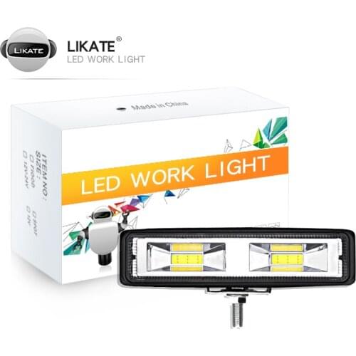 LED Work Light Car Flood Lamp Auto Bulb Bar Reversing For Off Road Jeep SUV1PCS 12V Light Bar/Work Light Car Lights Accessories