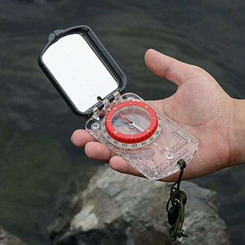 NatureHike Luminous Compass With Mirror LED Light Durable Anti-shock Stable Waterproof Hiking Climbing Multifunctional Compass