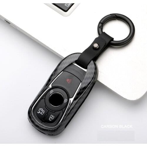 Carbon fiber Alloy Car key cover case holder key shell wallet for OPEL Astra Buick ENCORE ENVISION NEW LACROSSE car styling