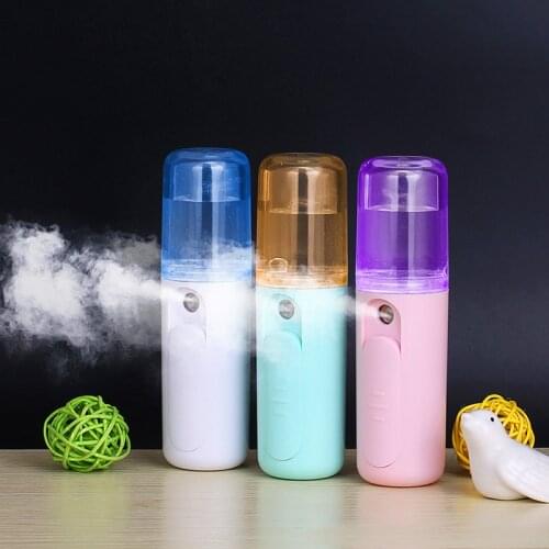 Air Humidifier 20ML Ultrasonic Chargeable With LED Aroma Essential Oil Steamed Face Diffuser Home USB Car Humidifier Fogger Mist