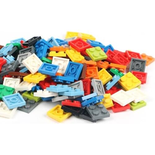 2*2 Point Low brick 100g/lot Square Building blocks parts scattered bulk particles blocks DIY creative assembly Education toys